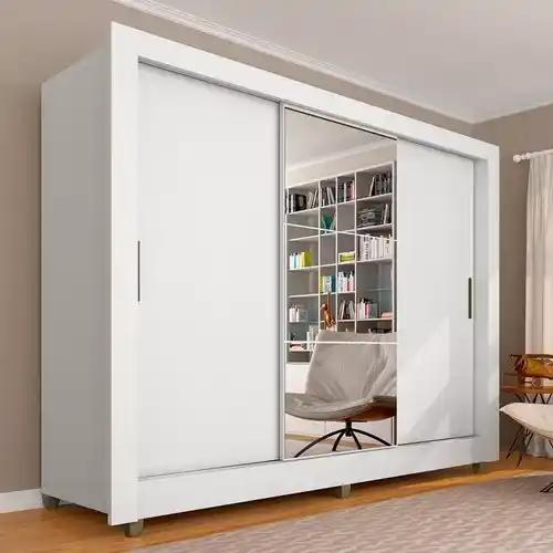 Guarda Roupa Casal C/espelho 3 Portas 1 Gaveta