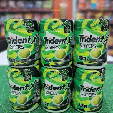 Pincei - Chiclete Trident X Gamers Citrus Mix - Caixa com 6 por