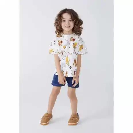 Camiseta Infantil Menino Comfort Estampada Toddler - hering